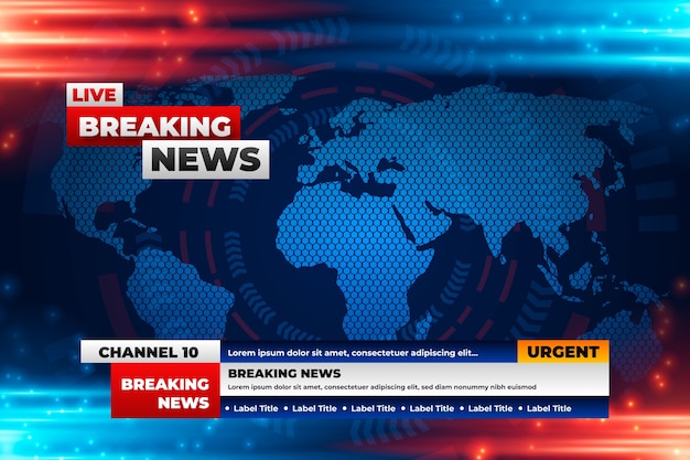 Gradiënt breaking news achtergrond