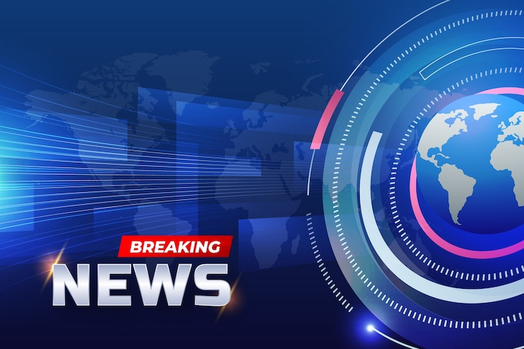 Gratis Vector gradiënt breaking news achtergrond