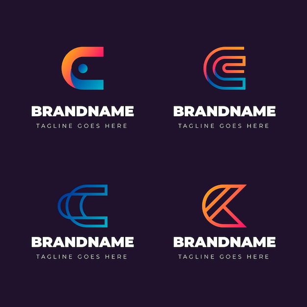 Gradient c logo-collectie