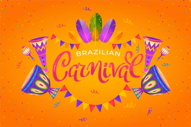 Gratis vector gradiënt carnaval achtergrond