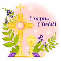 Gratis vector gradient corpus christi illustratie