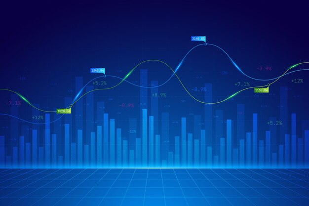 Gradiënt cryptocurrency-concept