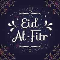 Gratis vector gradient eid al-fitr illustratie