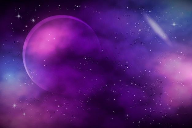 Gratis vector gradient galaxy achtergrond