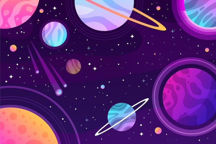 Gratis Vector gradient galaxy achtergrond