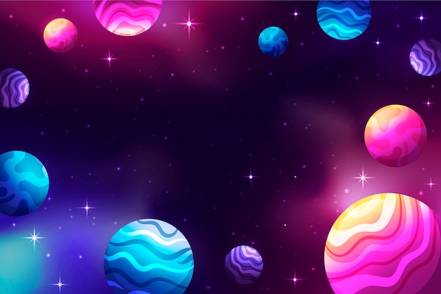 Gratis vector gradient galaxy achtergrond