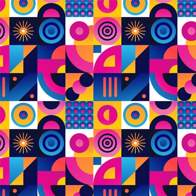 Gradiënt geometrisch mozaïekpatroonontwerp