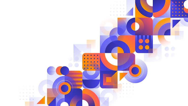 Gratis Vector gradiënt geometrische achtergrond
