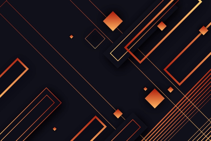 Gratis Vector gradiënt geometrische vormen op donkere achtergrond