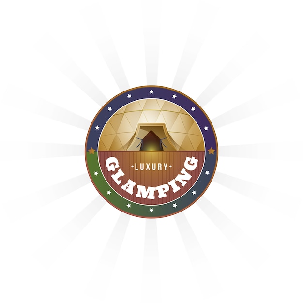 Gradiënt glamping-logo