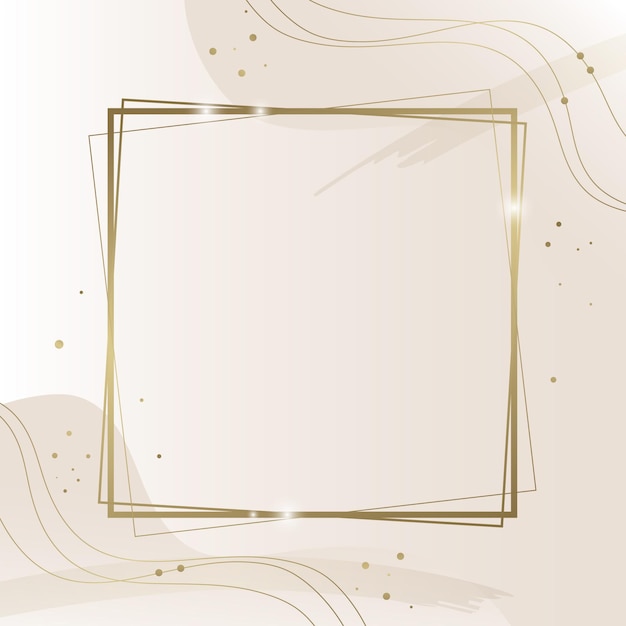 Gratis vector gradiënt gouden luxe frame