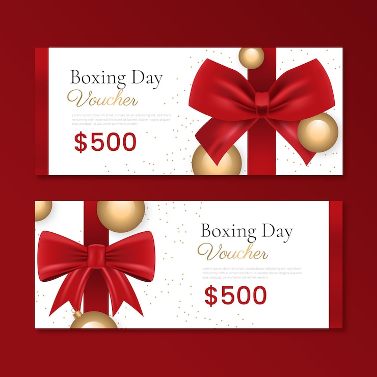 Gratis Vector gradiënt horizontale boxing day sale banners set