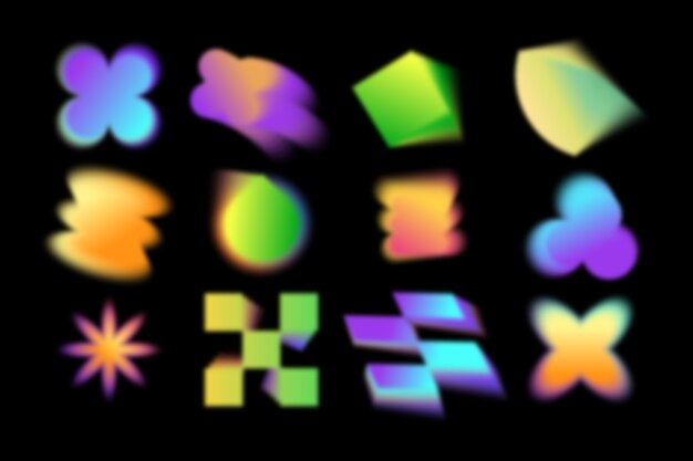 Gradiënt kleurenset element