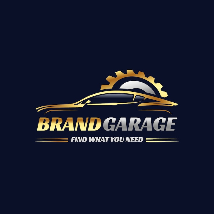 Gratis Vector gradiënt logo van auto-onderdelen