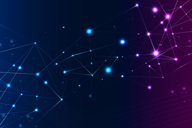 Gradient netwerkverbinding achtergrond