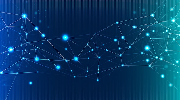 Gradient netwerkverbinding achtergrond