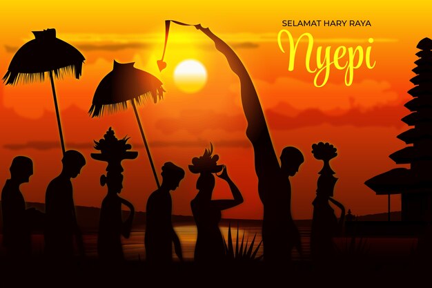 Gradiënt nyepi achtergrond