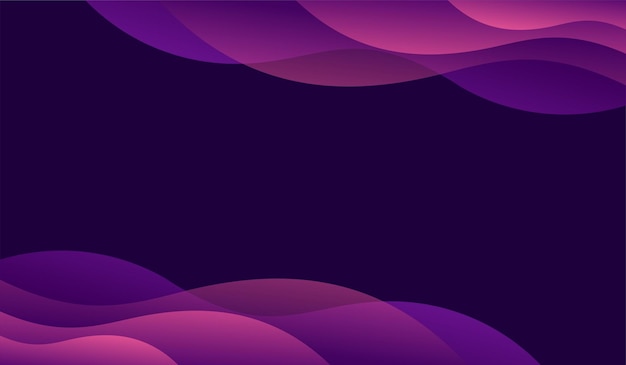 Gradiënt paarse kleur achtergrond modern golf abstract ontwerp