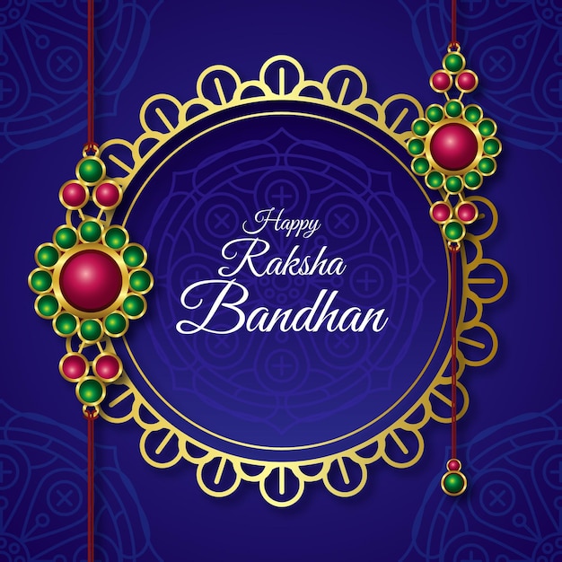 Gradiënt raksha bandhan illustratie