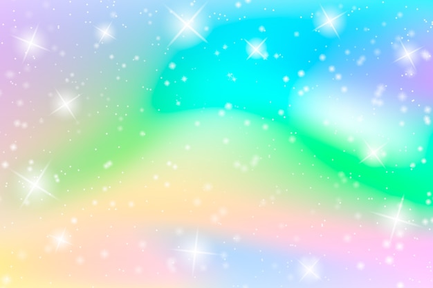 Gratis vector gradiënt regenboog glitter achtergrond