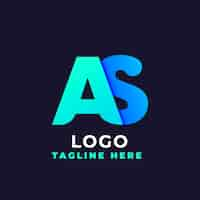 Gratis vector gradiënt sa logo sjabloon