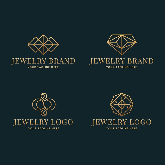 Gradient sieraden logo-collectie