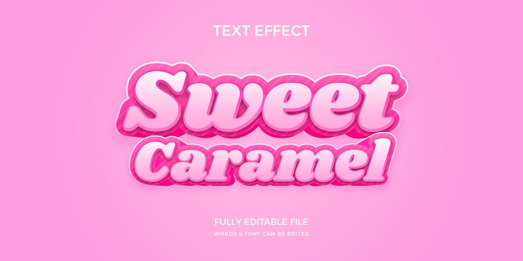 Gratis Vector gradiënt snoep pastelkleur teksteffect