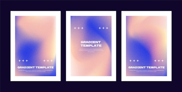 Gratis vector gradiënt vervaagde gradiëntkaarten