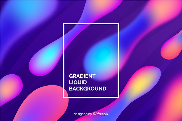 Gratis vector gradient vloeistof achtergrond