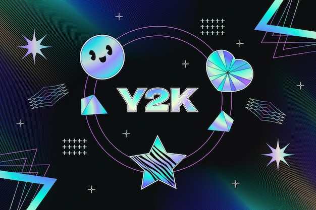 Gradiënt y2k achtergrond