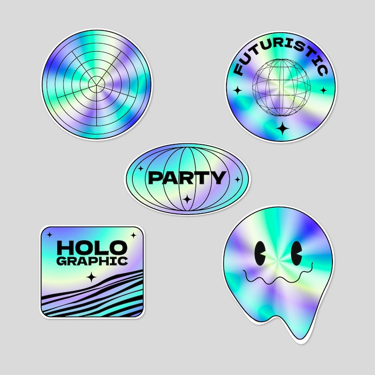 Gratis Vector gradiënt y2k-element