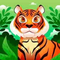 Gratis vector gradiëntillustratie voor internationale tijgerdag