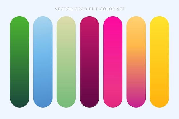 Gratis vector gradiëntkleurenelementen