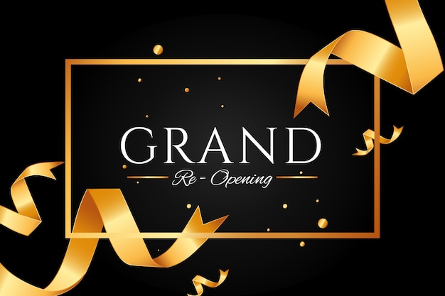 Grand heropening achtergrond