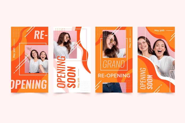 Grand heropening instagram verhalen