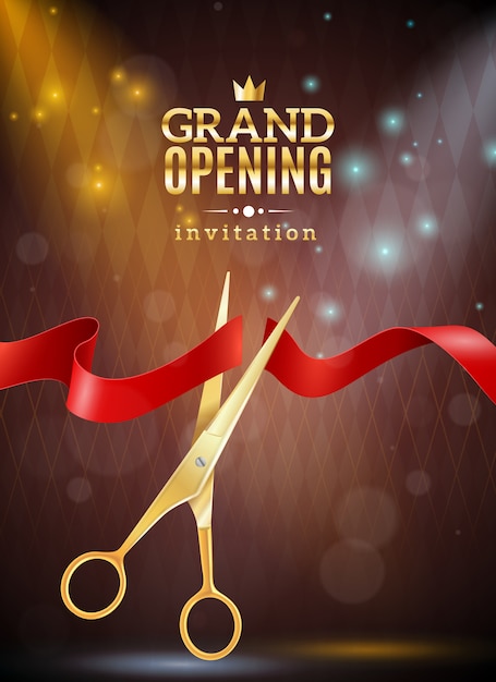 Grand opening achtergrond afbeelding