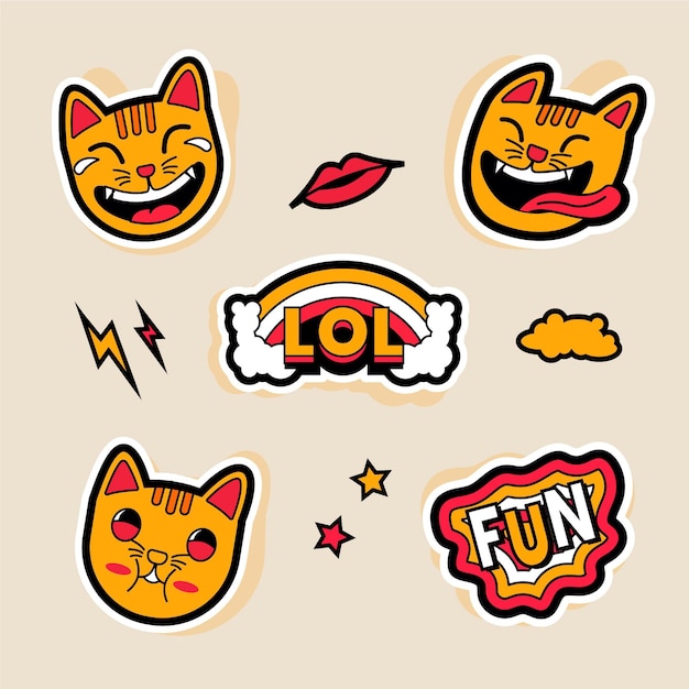 Grappig lol stickers concept