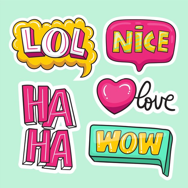 Grappig lol stickers concept