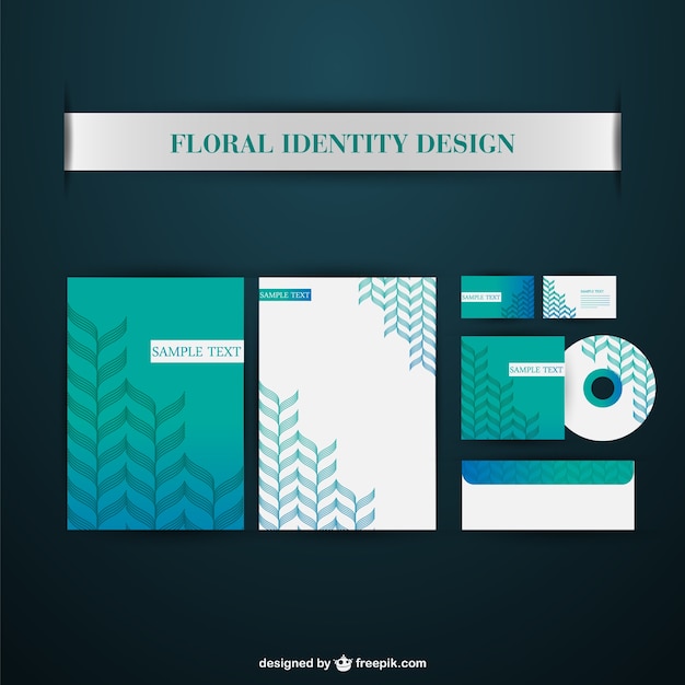 Gratis vector gratis corporate identity vector elementen