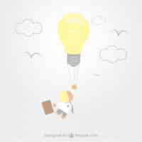 Gratis vector gratis creatieve business idee vector