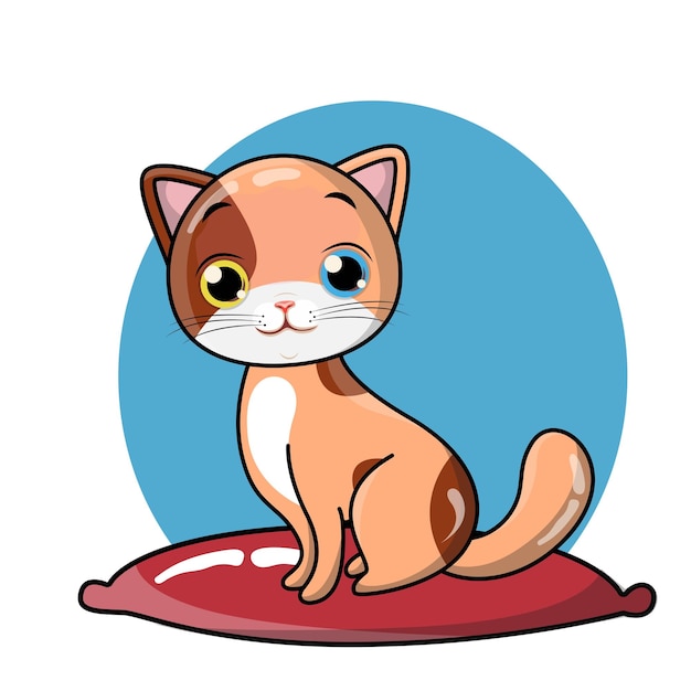 Gratis vector internationale kattendag hand getekende illustratie