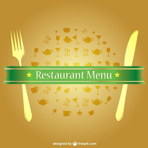 Gratis vector voedsel menu