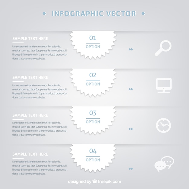 Grey infographic template