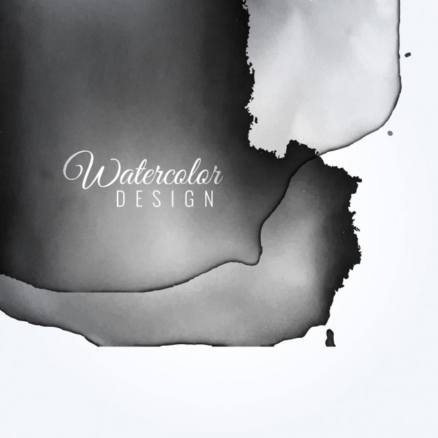 Gratis vector grey waterverfontwerp