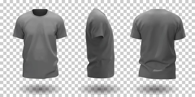 grijs t-shirtmodel met korte mouwen