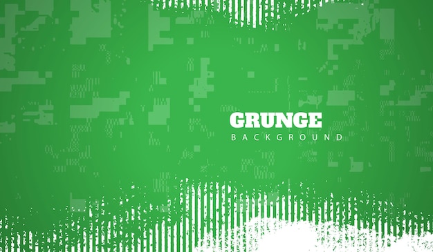 groen glitch-effect met gedetailleerde grunge-lijn