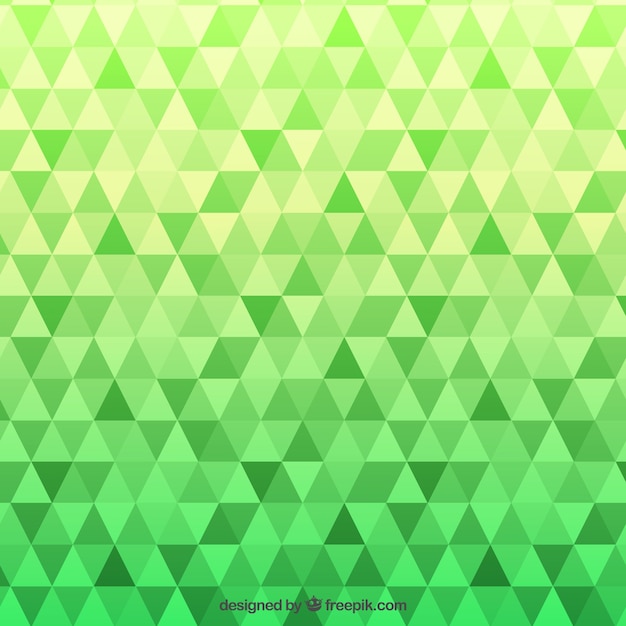 Gratis vector groen patroon met driehoeken