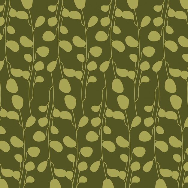 Groene abstracte bladeren, patroon
