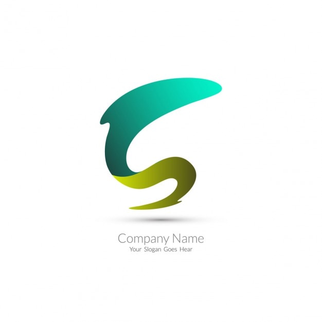 Gratis Vector groene abstracte logo