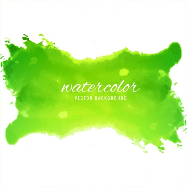 Gratis vector groene aquarel achtergrond